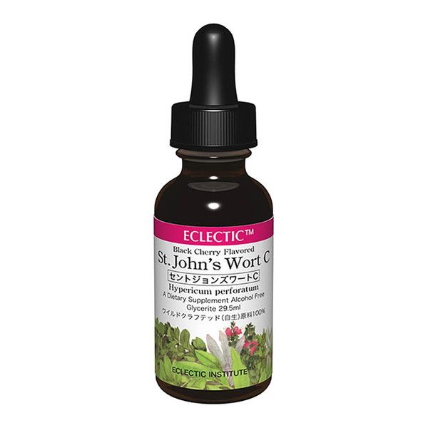 ECLECTIC E129 Organic Herbal Supplement St. John&#39;s Wort 29.5ml