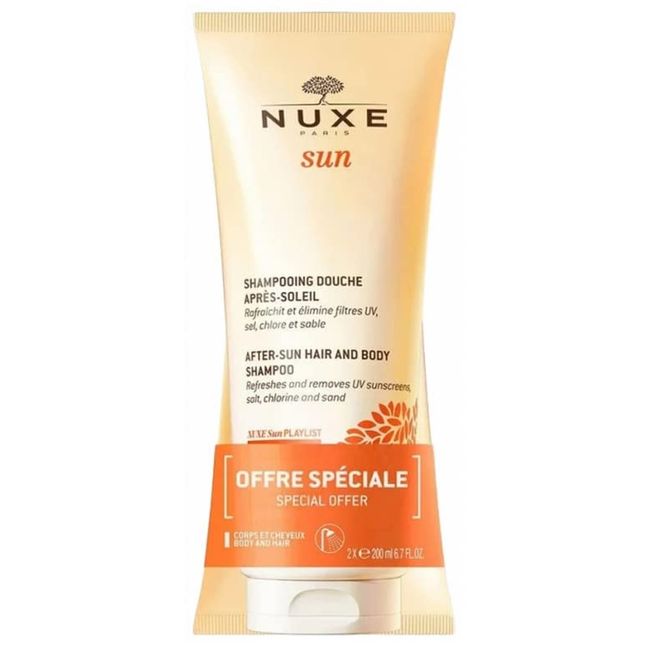 Nuxe Sun After-Sun Haar- und Körpershampoo, 2 x 200 ml