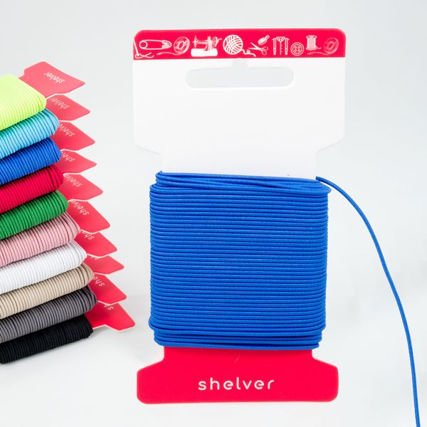 Shelver Premium Elastic Cord, 1.5mm Dark Blue, 5m