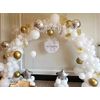 5 Inch Round Balloons 13cm Standard White White 50pcs