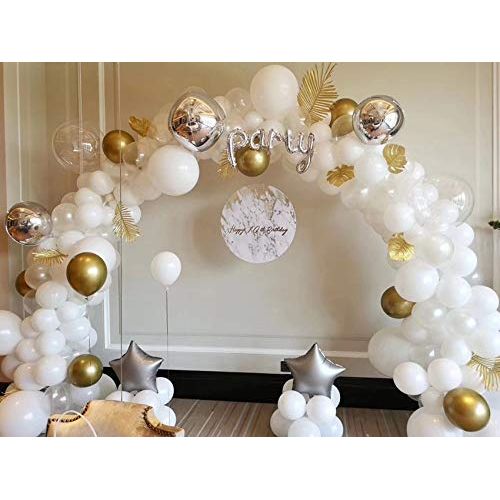 5 Inch Round Balloons 13cm Standard White White 50pcs