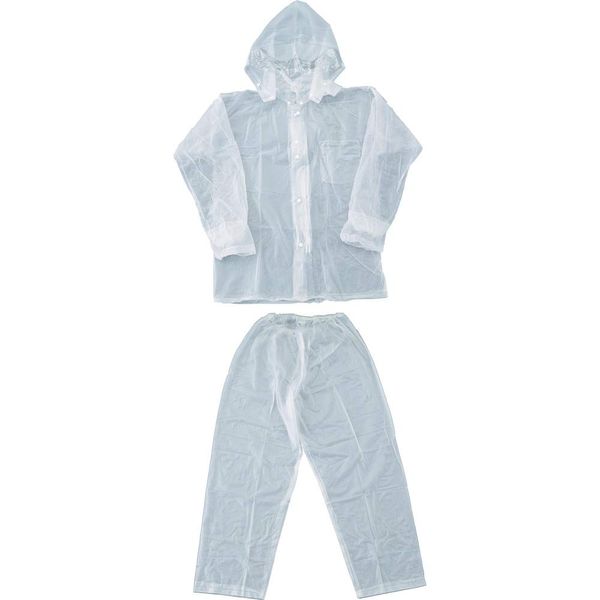 TRUSCO TRW90LL Rain Suit, LL Size, Clear