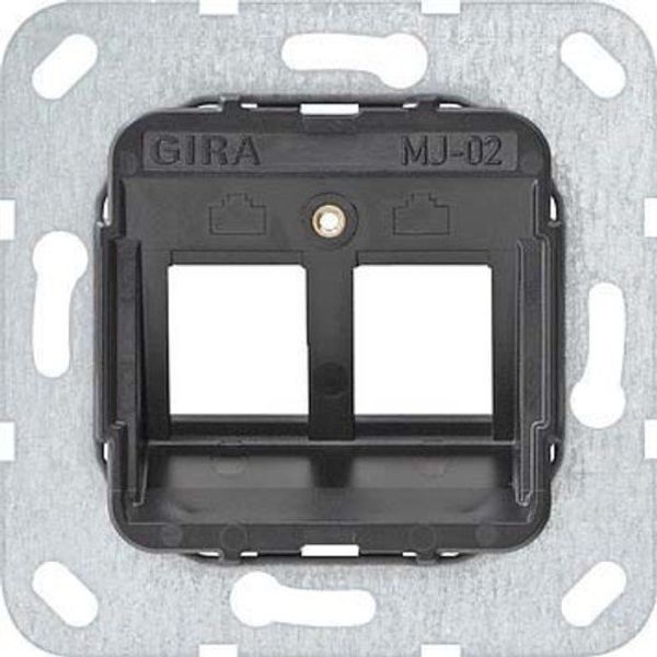 Gira 560200 modular jack 2, 2-fold support ring