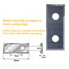 Akylin Replaceable Inserts, 2pcs Throwaway Blades Replacement for Insert Flush Trim Router Bits,12x30x1.5mm with Matched Screws,HRA92,4 Flutes