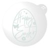 LissieLou Decorative Egg Cookie Embosser Happy Easter Icing Fondant Stamp - Clear