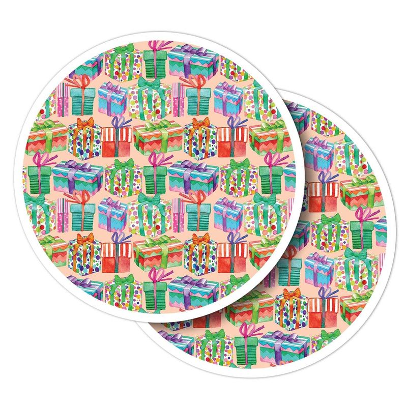 Vinyl Round Stickers (Set of 2) 30cm - Presents Girls Kids Party ...