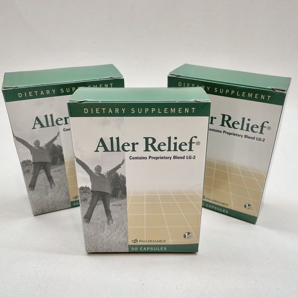 RARE Lot 3x Pharmanex Aller Relief Nu Skin NuSkin Dietary Supplement 30 Capsules