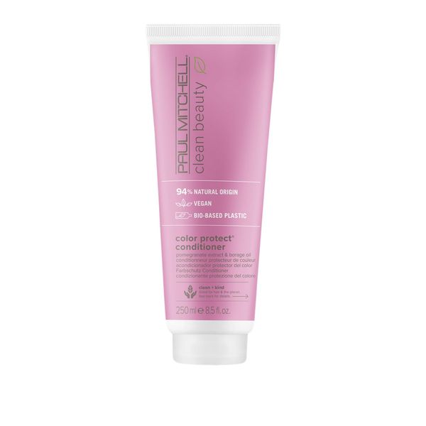 Paul Mitchell Clean Beauty Color Protect Conditioner, Replenishes, Extends Color Vibrancy, For Color-Treated Hair, 8.5 oz.