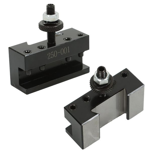Thomletha 2Pcs Turning Tool Holder 250-001 Quick Change Tool Post Set Tool Post OXA Fit for Lathe Machine