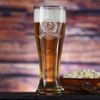 Engraved Pilsner Glass Set of 4
