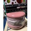 Macaron Canister Lidded Storage 💕 Pink 🌸 White Macaroon Jewelry Mints New