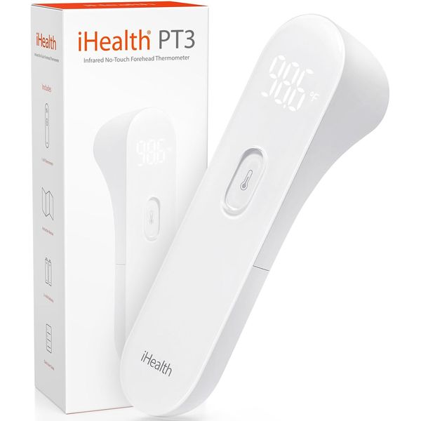 No-Touch Forehead Thermometer, Infrared Digital Thermometer for Adults and Ki...