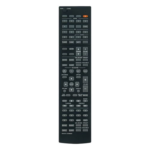 AULCMEET RAV510 ZK06600 New Replaced Remote Control Compatible with Yamaha AV Receiver RAV510 ZK06600 RX-A740 RXV677 RX-V677