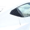 Matte Black Car Side Quarter Window Vent Louver Shutter Cover For Corvette C8 US