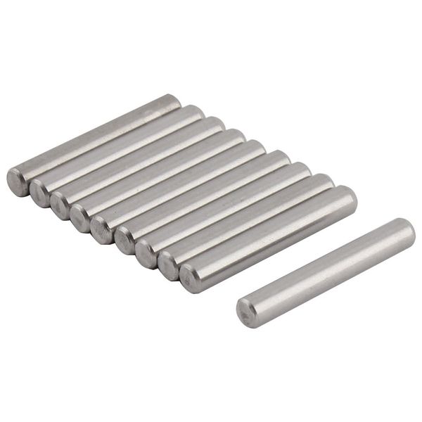 uxcell Dowel Pins, 0.1 x 0.8 inches (3 x 20 mm), 304 Stainless Steel, Hardware Parallel Pins, Pack of 10