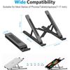 Portable Laptop Stand, Laptop Stand for Desk Ergonomic 7-Levels Angles Riser