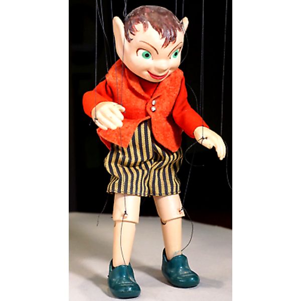 Virginia Curtis Prototype Elf Marionette Puppet (Clippo Designer) Professional