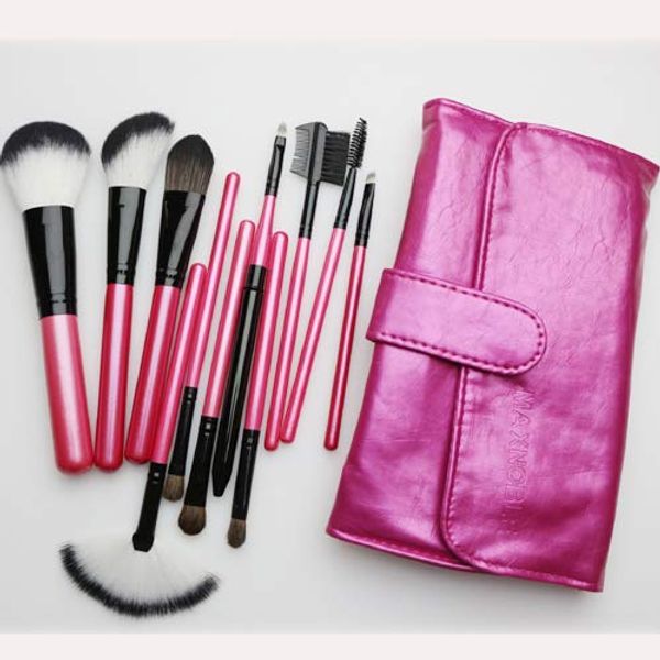11 pcs makeup brushes, red makeup brush brushes are suitable for cosmetic makeup tools