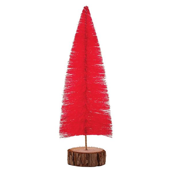 Bottle Brush Tree in Dark Pink Medium | Holiday Decor