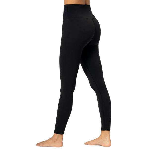 Sunzel Sunzfly Leggings for Women with Tummy Control High Waisted Yoga Pants 7/8 Length, Black, M