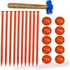 FEBTECH-Septic Tank Marker for Property line Markers-6"x10" Pack of 10+1 Hammer