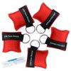 kuou 5 Pcs CPR Mask Keychain Ring, Emergency Kit Face Shield for First Aid or AED Training（red）