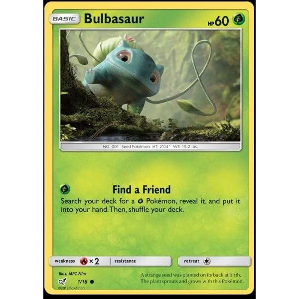 Pokemon - Bulbasaur 1/18 - Detective Pikachu Set - Foil