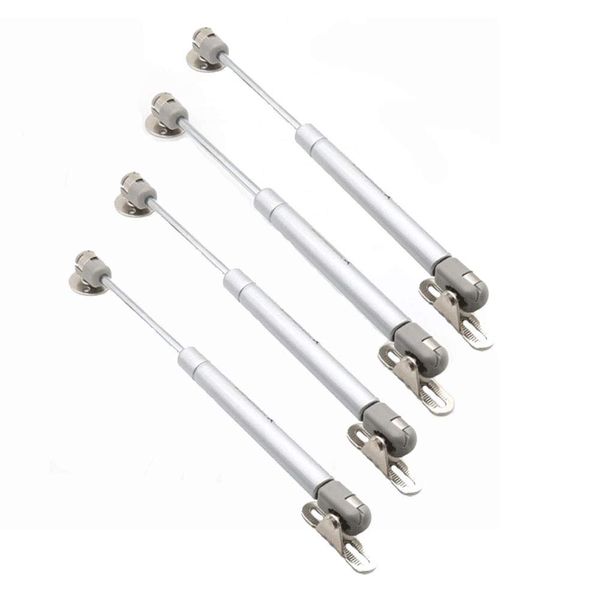 Set of 4 NUZAMAS Pneumatic Stays, Stake Lift Stay Support, Kitchen Cabinet Door Handle Toy Box Tool Box Hinges 100N