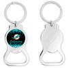 Miami Dolphins Bottle Opener Keychain Round