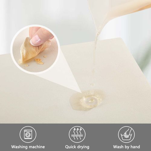 Lemon Small Floral Absorbent Countertop Coffee Mat - 12" x 18" for Kitchen or Coffee Bar Accessories