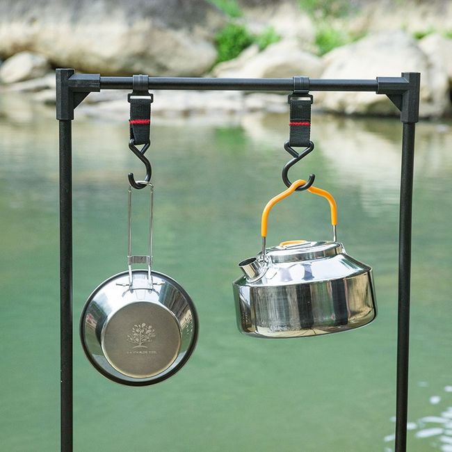 Portable, Light stainless steel camping kettle