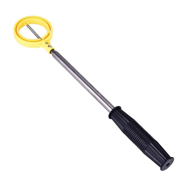 Golf Ball Picker, Golf Ball Retriever, Golf Ball Picker, Easy Picker, 8 Levels, 15.6 - 6.6 ft (40 - 2.0 m) Telescopic, Ball Picker, Automatic Locking Device, Golf Picker, Ball Recovery Tool, Outdoor Ball Puller (Yellow)