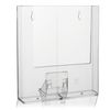 taymar Brochure Holder, Wall Brochure Holder, DIN A4, Transparent