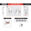 36251 - aluminum silver/red mini pump micro air profil