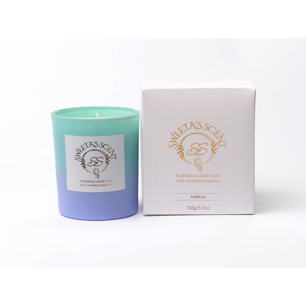 Sweeta's Scented Candle for Stress Relief and Sleep - Natural Soy Wax, Long-Lasting Fragrance - Perfect for Aromatherapy, Meditation, and Home Spa (Vanilla)