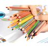 BIC Kids Evolution Stripes Colouring Pencils - Assorted Colours, 24 Count (Pack of 1)