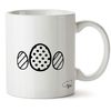 Hippowarehouse Easter Egg Pocket Badge Printed Mug Cup Ceramic 10oz
