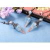 JOVIVI Aquamarine Dowsing Pendulum Crystal Healing Blue Hexagonal Gemstone Crystals Point Pendulum for Divination Scrying Dowser