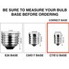 25 Pack G40 Outdoor Patio Globe Replacement Bulbs Clear C7 E12 Base Patio Lights
