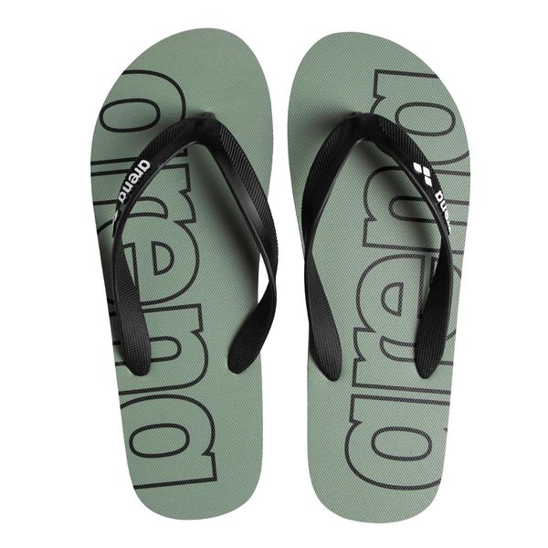 ARENA Herren Badeschuhe Pantoletten Zehentrenner Poolsandalen Badesandale Hook, Farbe:Salbei, Artikel:-302 Jade/Black, Schuhgröße:EUR 43
