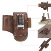 TOURBON Multi-Tool Holder, Belt Worn Tool Pouch, Leather, Flashlight, Multi-functional Pliers, Storage Bag