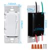 4-Pack Dimmer Switch for LED Bulbs, 3-Way & Single Pole