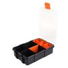 Storage Organizer, Hardware Tools Organizer Box Small Parts Storage Box with 9 Compartment Two Layer, Plastic Hardware Case for Screws, Nuts, Nails,