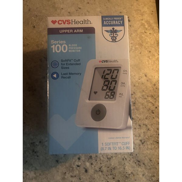 CVS Series 100 Upper Arm Blood Pressure Monitor  Model BP3NG1-1ACVS: Brand New!