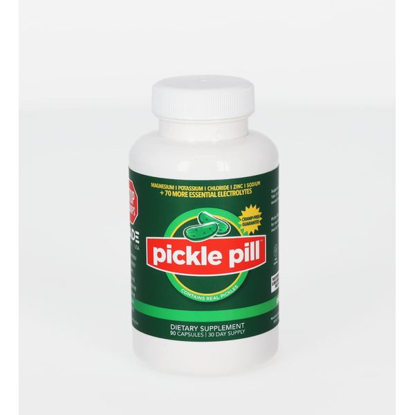 PicklePill - Cramp Defense, Rapid Muscle Recovery, Leg Cramps, No Pickle Juice Taste Capsules, Electrolyte Hydration Powder, Muscle Relaxer with Vitamins Magnesium, Potassium, Vitamin D3, 90 Tablets