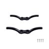 VTurboWay 2 Pack Nylon Black Rope Cleat 4" Marine Grade