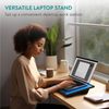 Navaris Adjustable Laptop Lap Tray - Stand, Cushioned, Blue