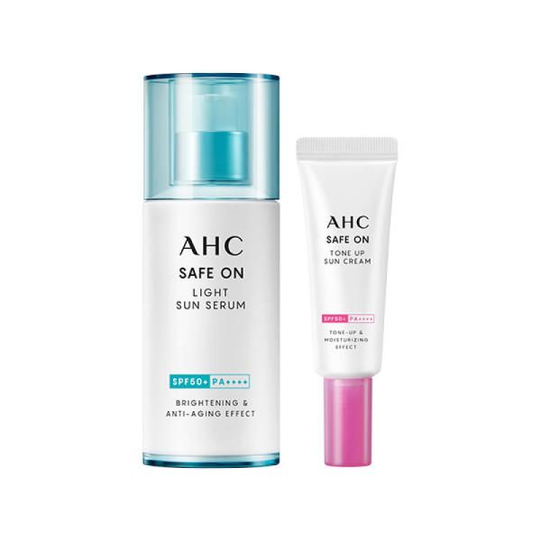 AHC Safe On Light Sun Serum AD 40ml x 1 + Safe On Tone Up Sun Cream 20ml