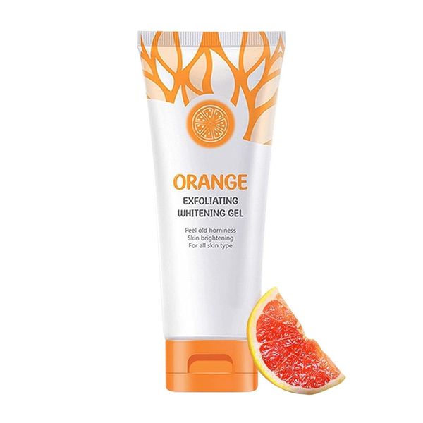 Gesichtspeeling-Gel mit Orangenextrakt Aufhellendes Peeling für alle Hauttypen Feuchtigkeitsspendendes Gel für trockene, normale, fettige und Mischhaut Tiefenreinigung und Glättung von Dimweca