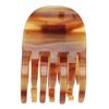 France Luxe Double Tooth Jaw - Caramel Horn